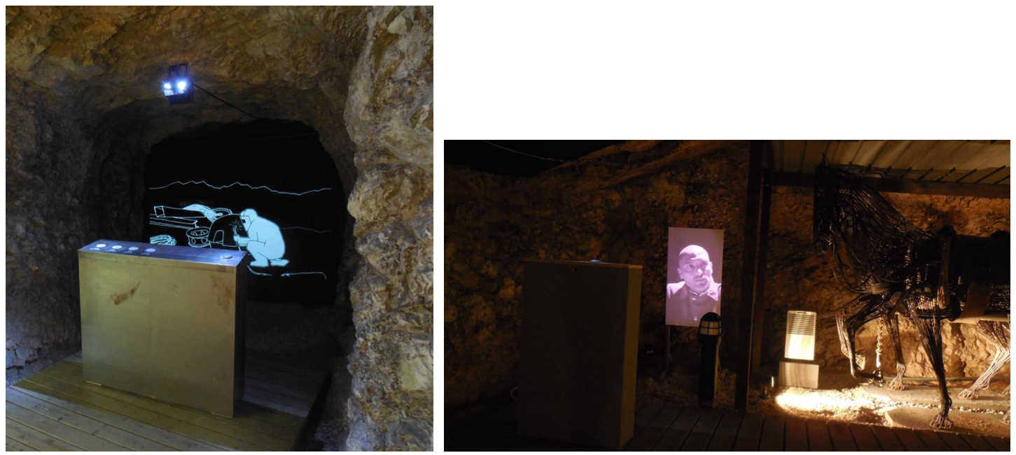 Figure 9. Two of the multimedia installations.