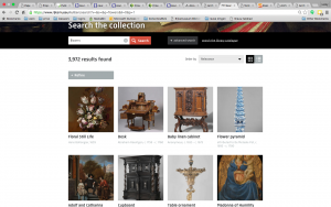 Searching for flowers on the Rijksmuseum website.