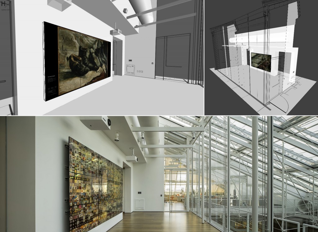 Virtual Lightbox Gallery and the physical gallery