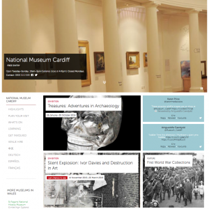 Homepage for National Museum Cardiff